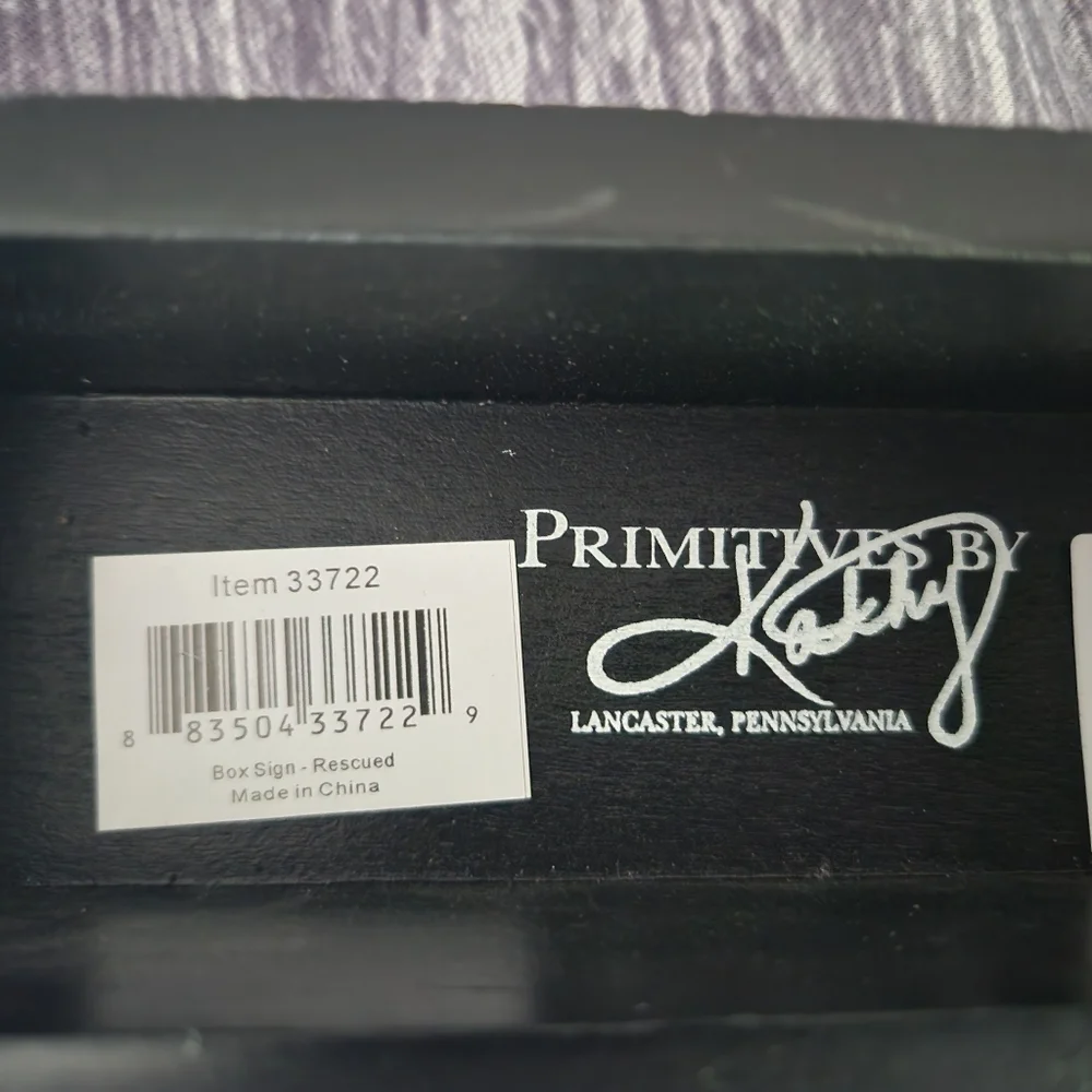 Primatives by Kathy Sign Rescued is My Favorite Breed‎
